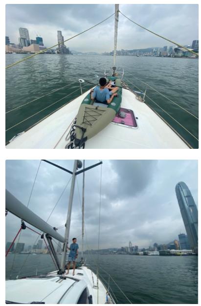 环中国海 14岁北京少年驾驶帆船到达维多利亚港湾