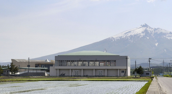 日本青森县一所废弃小学（共同社）